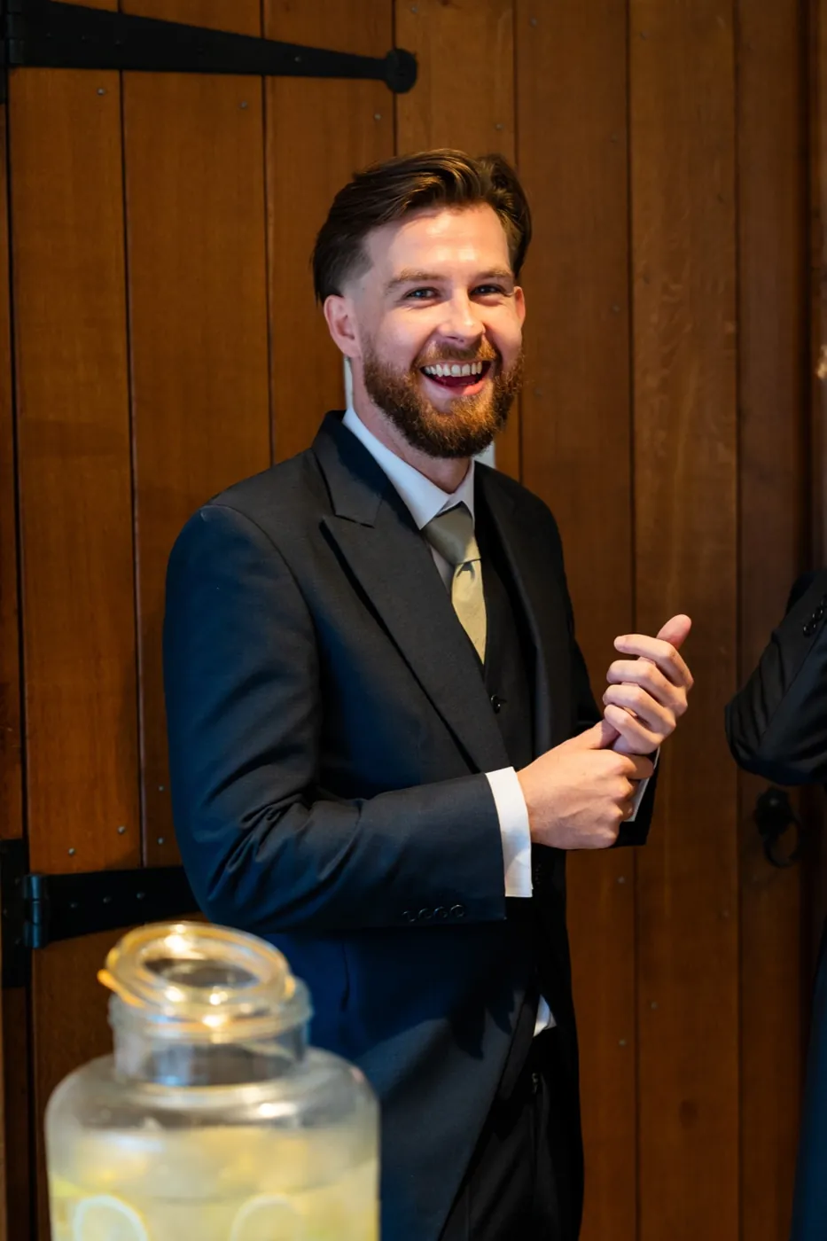 Kieran laughing
